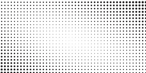 Wave halftone pattern. Halftone dots background. Vector © HARTA