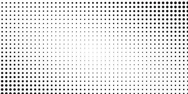 Wave halftone pattern. Halftone dots background. Vector
