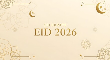Eid 2026 Modern Greeting Backgrounds
