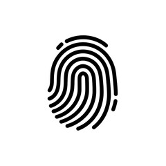a simple fingerprint icon
