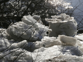Drift ice on the Elbe in January © Klaus Schulz