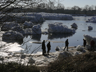 Drift ice on the Elbe in January © Klaus Schulz