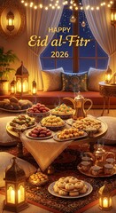 Eid 2026 Modern Greeting Backgrounds