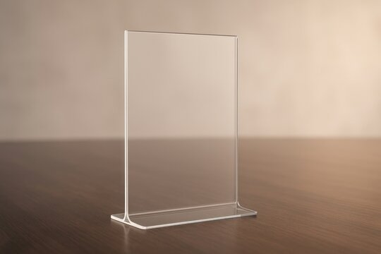 Transparent acrylic display stand