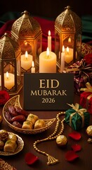 Eid 2026 Modern Greeting Backgrounds