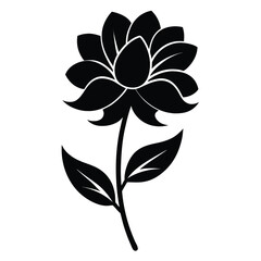amarant grun flower silhouette vector