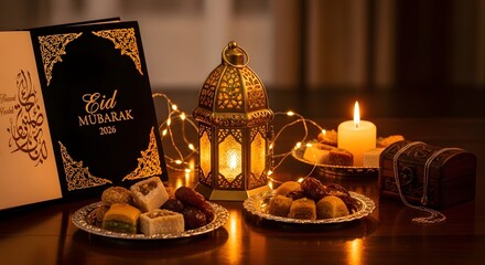 Eid 2026 Modern Greeting Backgrounds