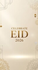 Eid 2026 Modern Greeting Backgrounds