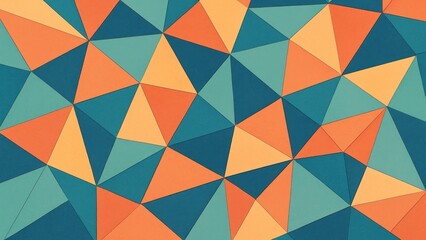 Obraz premium Vibrant geometric abstract desktop wallpaper.