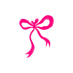 pink ribbon bow