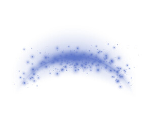 Blue magic arch, energy flare arch. Abstract light effect on a white background. Vector illustration.	
