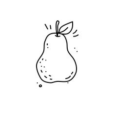 Hand Drawn Pear