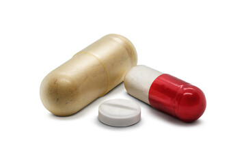 Macro Closeup Multivitamin Antiviral Hormone Capsules  ..