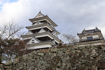  A Japanese castle : a view of the donjon of Ozu-jo Castle in Ozu City in Ehime Prefecture © SAGURI　YUKIO