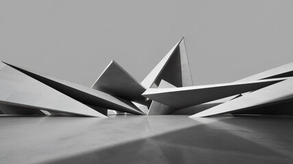 Abstract Geometric Architecture in Monochromatic Light