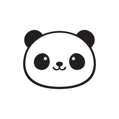 Cute Kawaii Panda Illustration PNG, Adorable Panda  Cartoon Characters for Stickers, Kids Cartoon Design, Panda Fcae Emoji, Nursery Art Cartoon, Panda T-Shirts Vector, Cute Animal Graphics