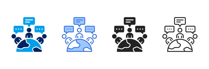 Social Icon Set Different Style Collection. 