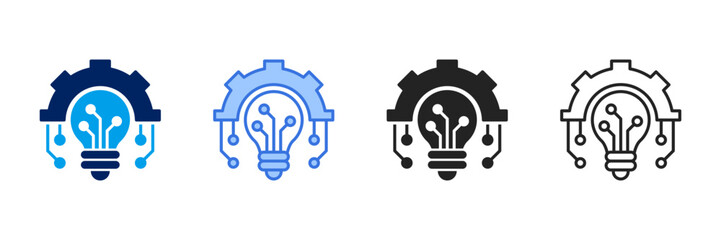 Technology Icon Set Different Style Collection. 