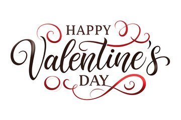 Happy Valentines Day card text valentine's day holiday