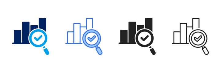 Analysis Icon Set Different Style Collection. 