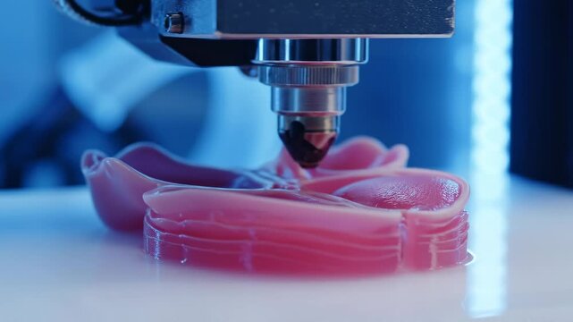 Advanced 3d printer creating dental prosthesis model