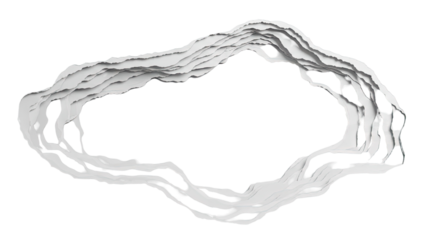 Abstract layered paper art with ripped edges