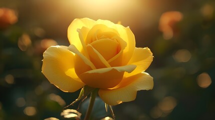 yellow tulip in the garden