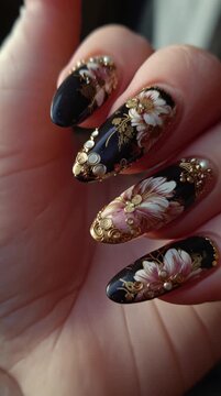 Stylish Nail Decoration Highlighting Minimalist Shapes and Cuticle Care