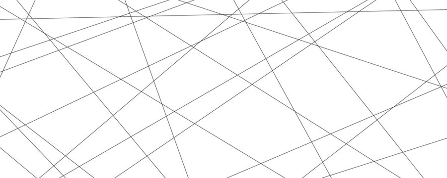 Random geometric line pattern on a transparent background. Random line low poly pattern. abstract seamless line vector. Random chaotic lines abstract geometric patterns of modern design.