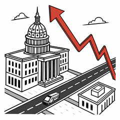 Fototapeta premium Large scale infrastructure development economy growth