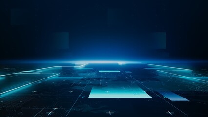 High-tech cyber security concept