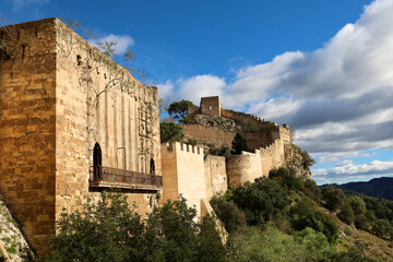 The Jativa Castle on Sierra del Castell Hill