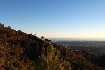 Scenic Views of Mijas, White Andalusian Village in the Mountains Overlooking the Mediterranean Sea, Southern Spain
