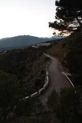 Scenic Views of Mijas, White Andalusian Village in the Mountains Overlooking the Mediterranean Sea, Southern Spain