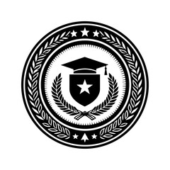 Modern learning seal representing education, achievement, and continuous knowledge development.