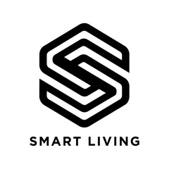 Geometric S-shaped symbol forming a balanced emblem that represents smart living, modern lifestyle, and connected systems.