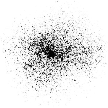 black paint splatter, graffiti can spray effect