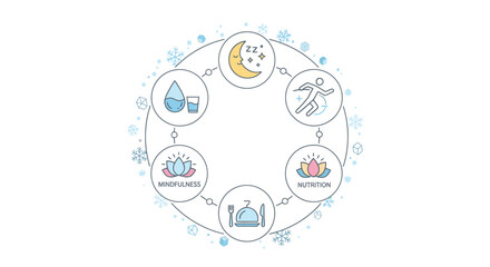 Water Cycle Process Infographic Simple Illustration.