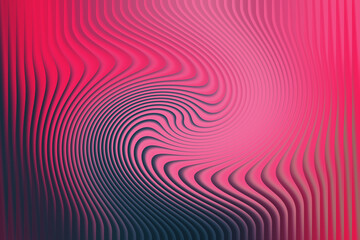 Abstract swirling lines in shades of red pink and dark blue