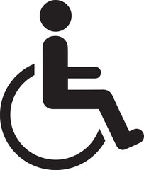 Standard Accessibility and Disability Wheelchair Symbol
