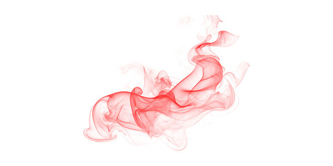 Naklejka premium Vibrant red swirling smoke abstract on black background Dynamic fluid energy movement artistic digital vapor graphic