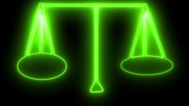a golden balance scale icon 