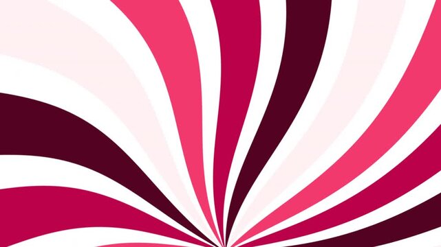 Abstract retro radial stripes pink red maroon pattern design