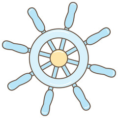 Ship's Wheel Illustration