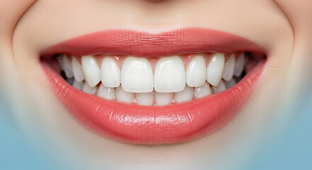 밝은 미소, 하얀 치아가 돋보이다