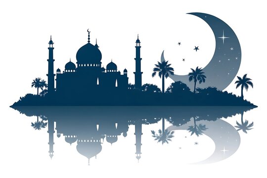 silhouette of mosque in istanbul