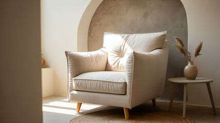Classic armchair in a cozy room