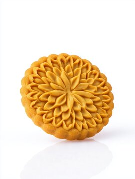 Traditional Korean dasik cookie isolated on white background
