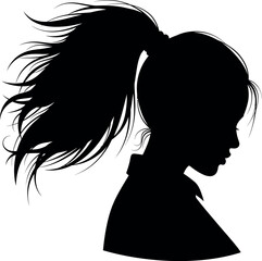 girl with hair