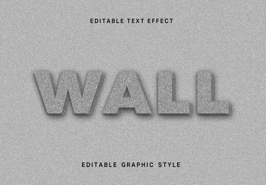 Gray Embossed Concrete Text Effect Industrial Strong Font